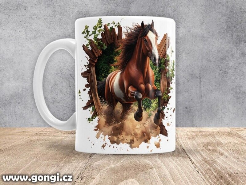 Hrnek - 0389 - Kůň v běhu 09